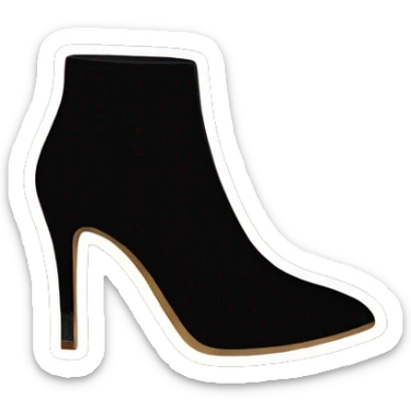 Dark velvet heels sticker