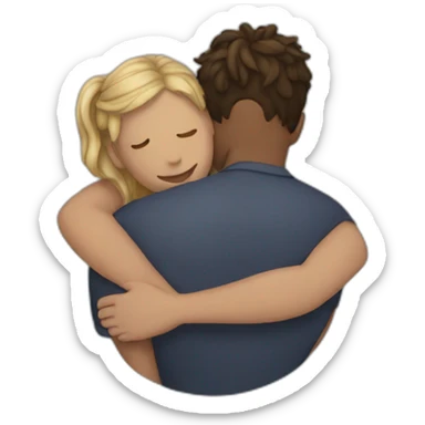 friends hold around eachother sticker