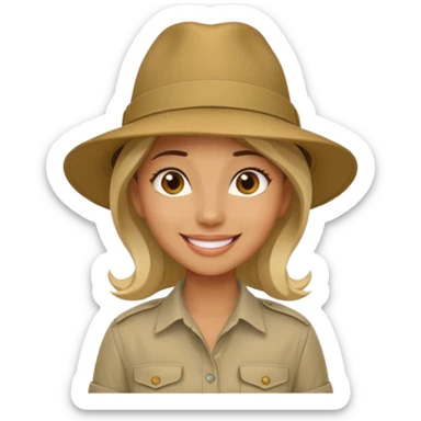 A female guide sticker