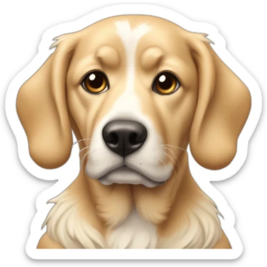 Facochère croisé avec un Chien  sticker