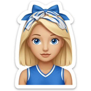 Blonde , blue eyes , Seattle , cheerleader sticker