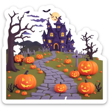 the Halloween trail sticker