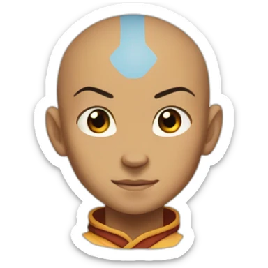 Aang in Avatar form from The Last Airbender sticker