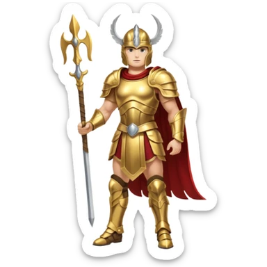 Sfw Caucasian Valkyrie male full body  sticker