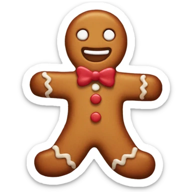 gingerbread man aesthetic  sticker