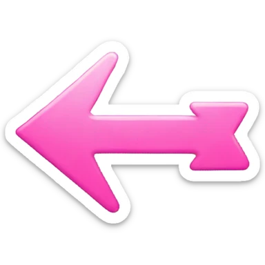 pink arrow sticker