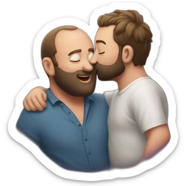 tom segura kissing bert kreischer sticker