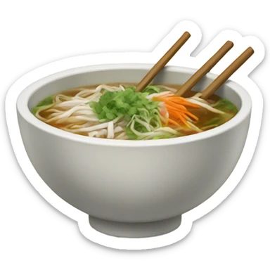 Pho bowl sticker