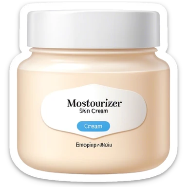body moisturizer cream pot with label sticker
