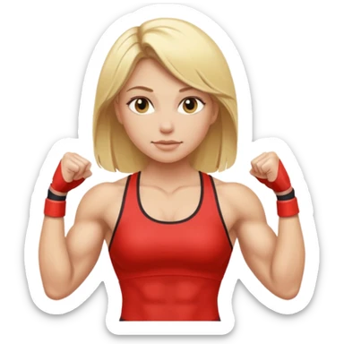 blonde girl athlete sticker