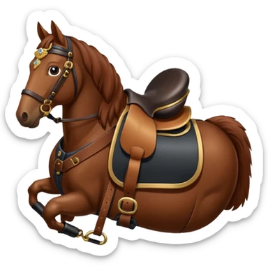 Horse with Cossack saddle sticker