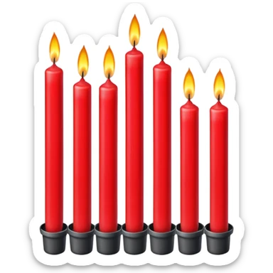 red candles sticker