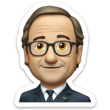 Hollande gêné sticker