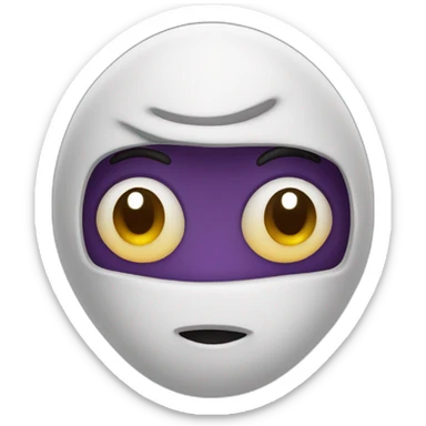 Humanoid raisin with face sticker