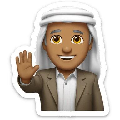 arab high five george bush  sticker