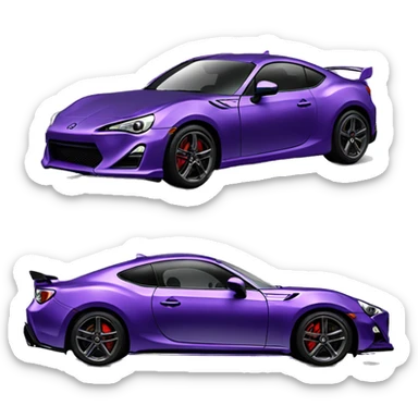 purple gt86 aero sticker