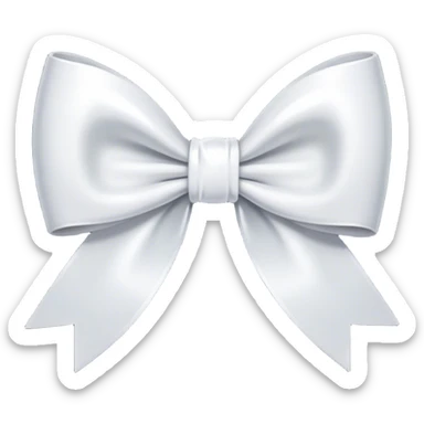 Moño blanco  sticker