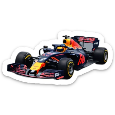 Max Verstappen formula 1 car sticker