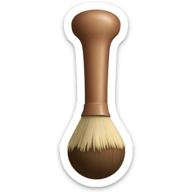 plunger on a bald hea sticker