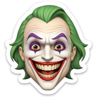 The joker laughing with words that say Mista Jaaay  sticker