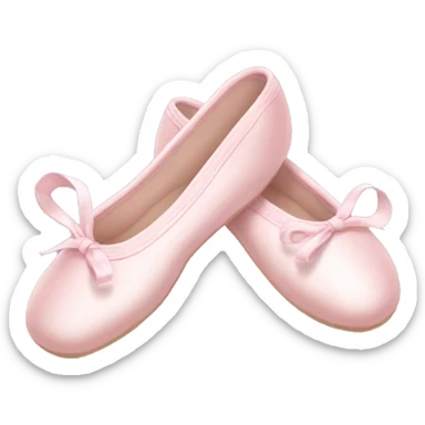 Pale pink ballet shoes sticker