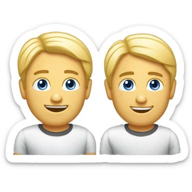 компьютер в стиле y2k  синий sticker