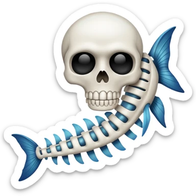 fishbone sticker