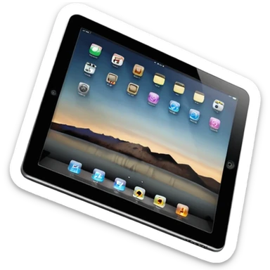 black iPad 2024 sticker