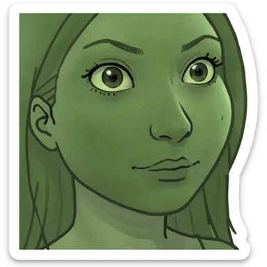 very beautiful girl sticker