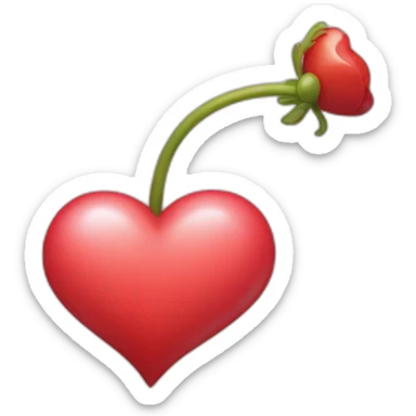 Corazón con el punto sticker