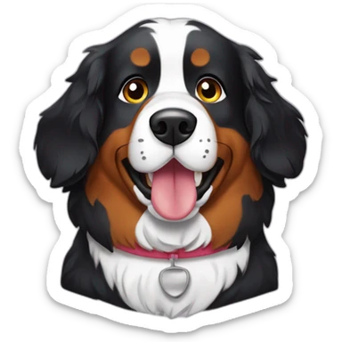 bernese mountain dog bake chef sticker