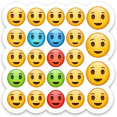 emoji de six seven sticker