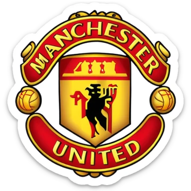 Manchester united logo emoji sticker