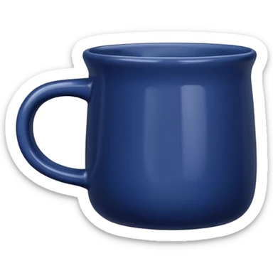 dark blue mug sticker