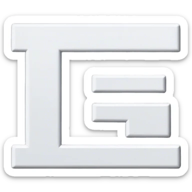 LFG block letters sticker