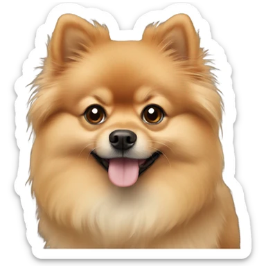 Tan Pomeranian  sticker