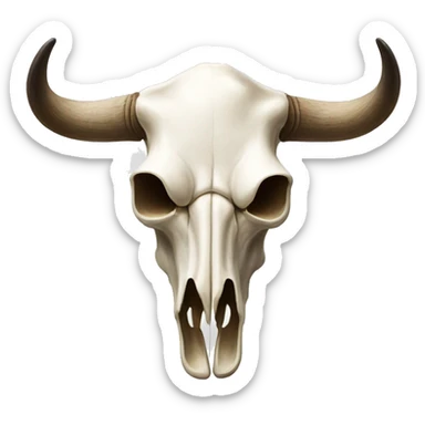 Cow skull  sticker