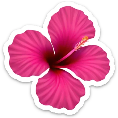 Pink hibiscus  sticker