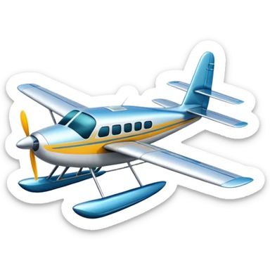 seaplane side view sticker