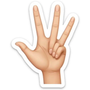 an okay sign with someones finger going into it sticker