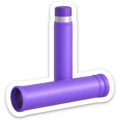 3D render of Missha BB cream in a purple tube with shiny cap on a white background sticker