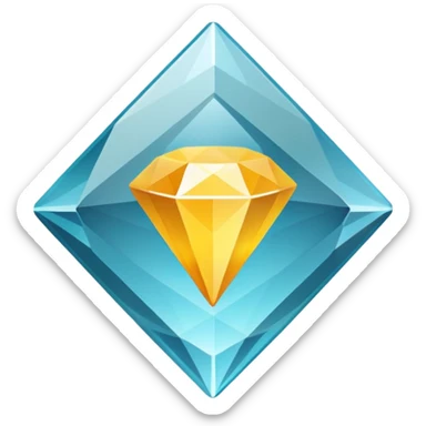 diamond video play button sticker