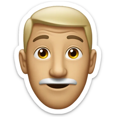 guy with nose above average sticker