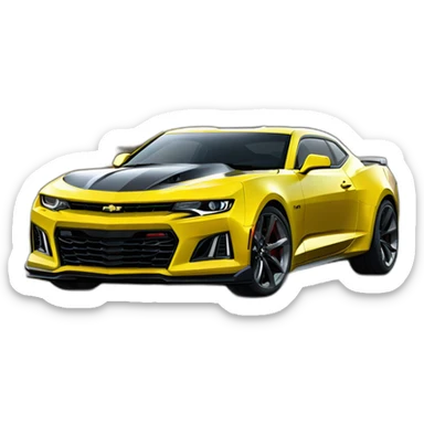 Chevrolet Camaro ZL1 Yellow sticker