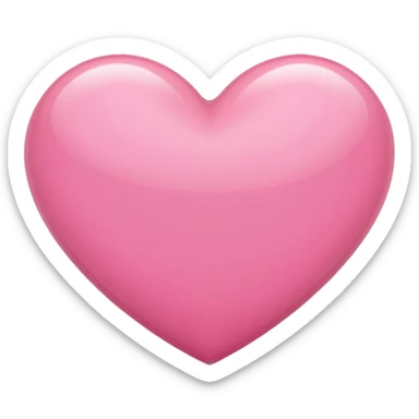 glossy, pink heart frutiger aero style sticker