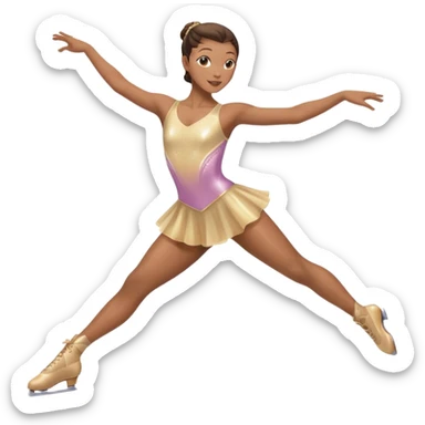 Figure skater sticker