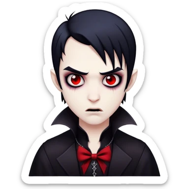 emo vampire sticker