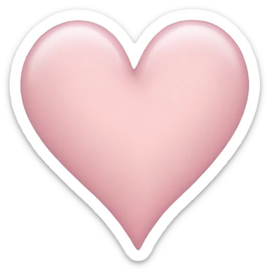 Light pink heart sticker