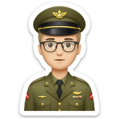 soldier wtih glasses and body sticker