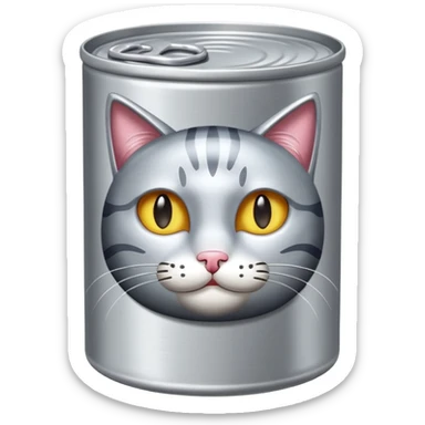 create a can of catfood emoji sticker
